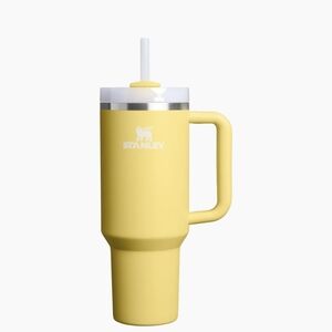 Stanley Yellow Travel Tumbler with Handle and Straw